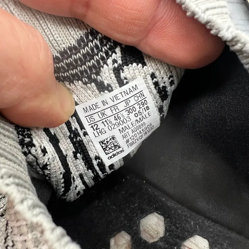 Adidas Mens 12 NMD R1 Primeknit Sesame Sneakers Lightweight Shoes AQ0899